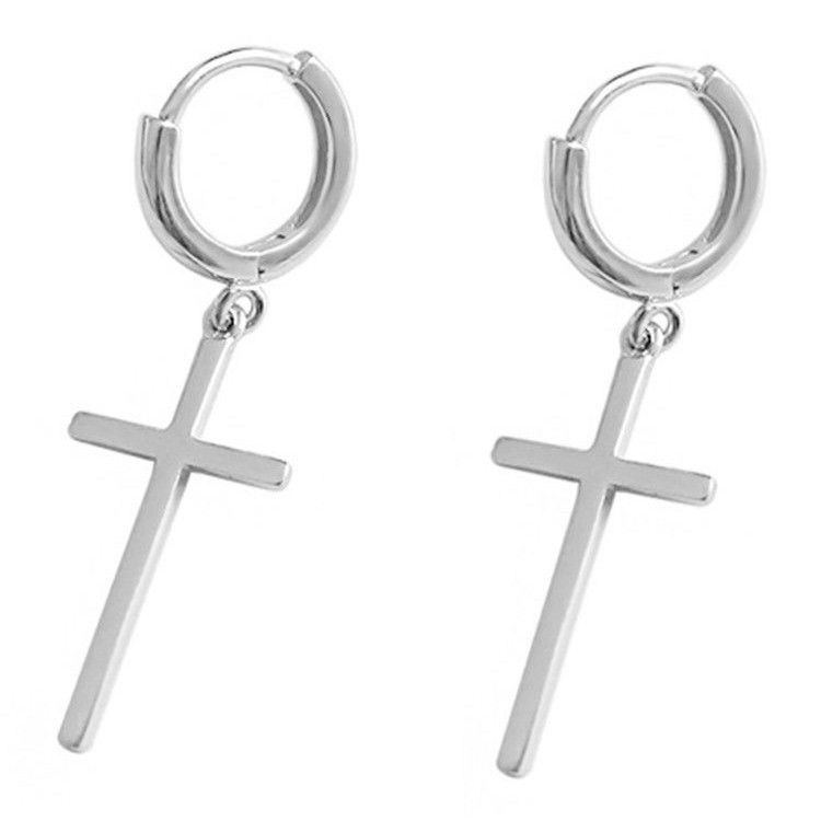 Jewelry Punk Earrings One Pairs Chrome Jewelry Size ONE SIZE - 5 Thumbnail