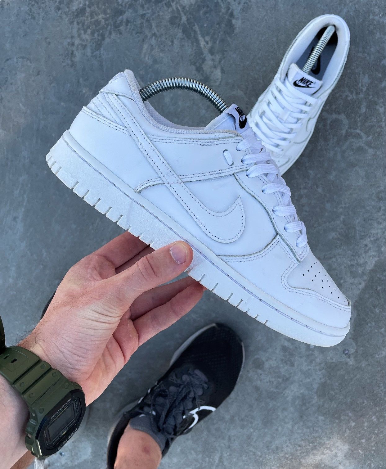NIKE DUNK LOW TRIPLE WHITE RARE Y2K SNEAKERS 40 EU