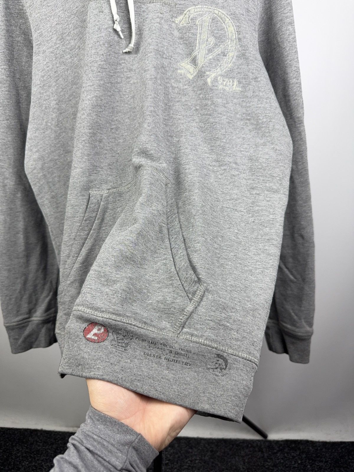 Diesel Luxury Vintage 00s Diesel Superior Division Hoodie XL 🩶 Size US XL / EU 56 / 4 - 5 Thumbnail