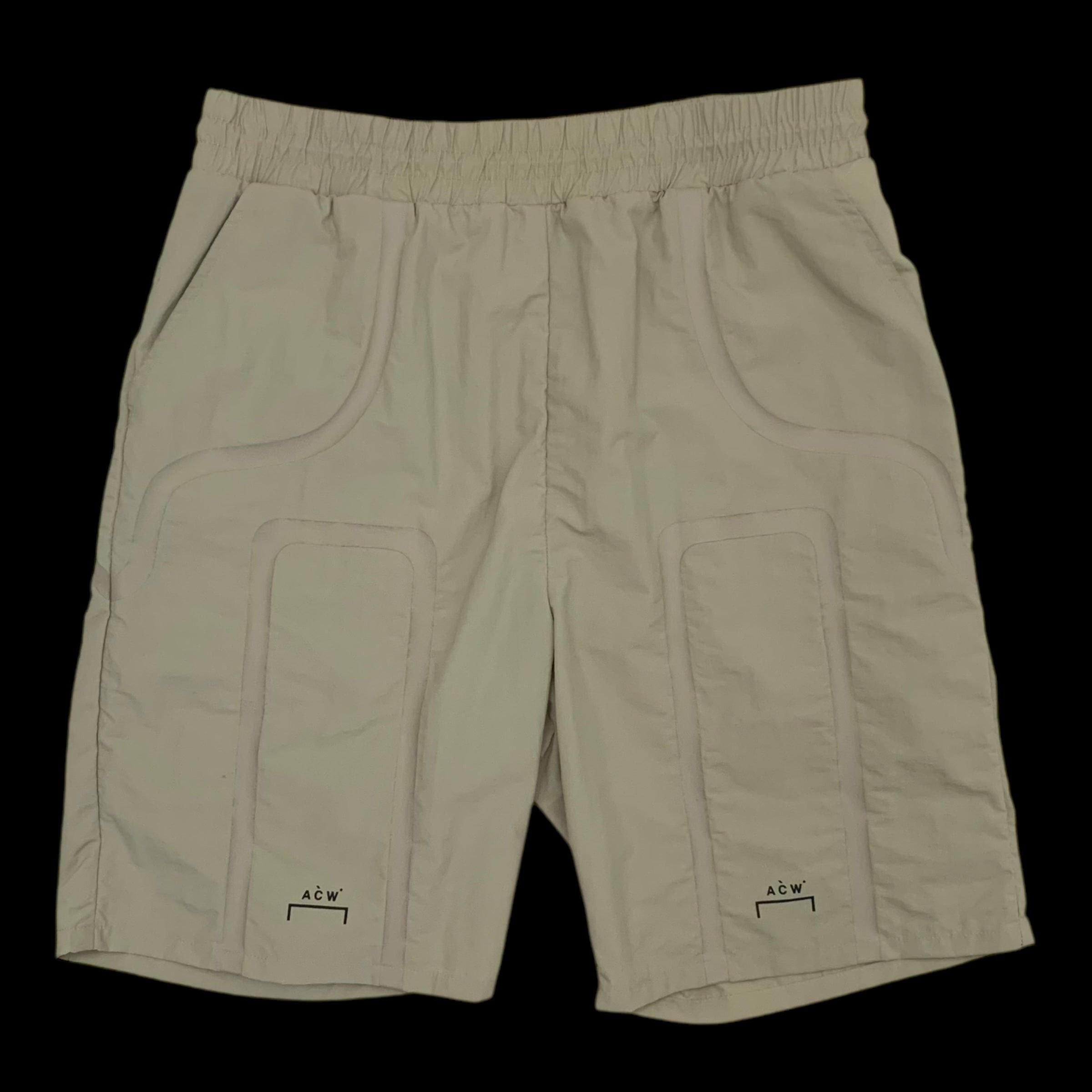A-Cold-Wall Bracket Taped Track Shorts Beige (Size M)
