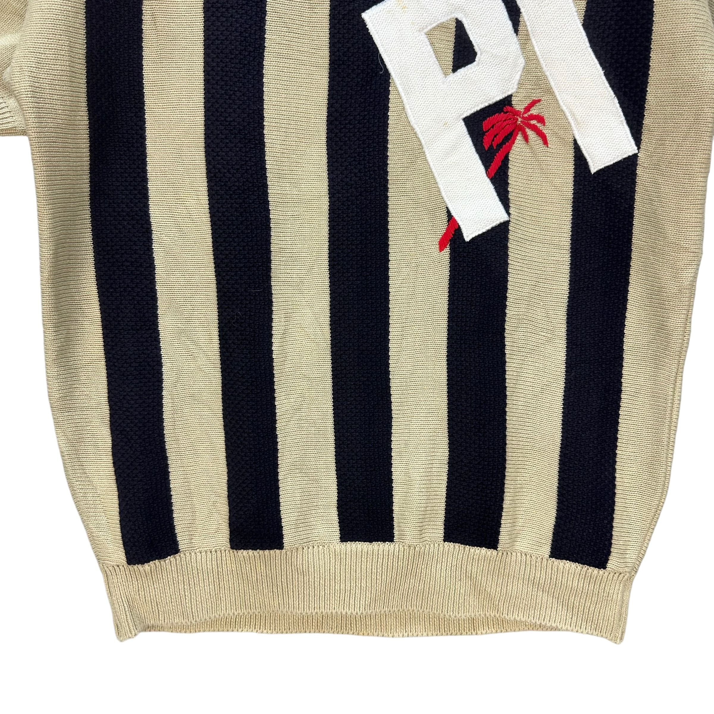 Japanese Brand DI MAGGIO MIXED DOUBLES STRIPED KNITTED SWEATER #8726-023 Size US M / EU 48-50 / 2 - 4 Thumbnail