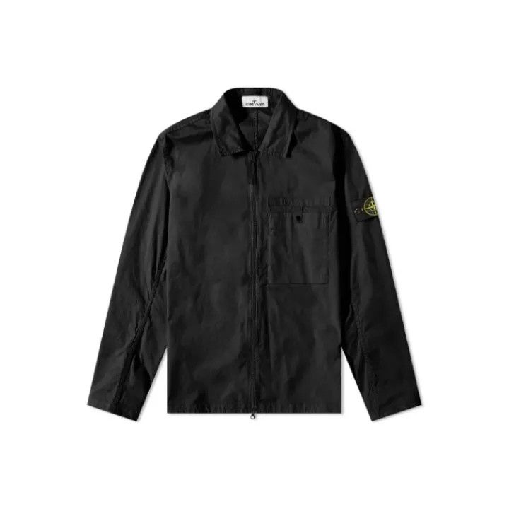 Stone Island Stone Island Black Pocket Logo Jacket Size US XL / EU 56 / 4 - 1 Thumbnail