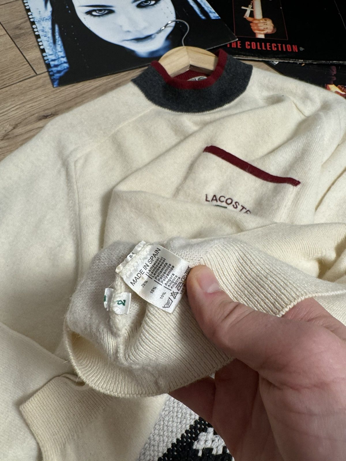 Lacoste × Vintage Lacoste vintage wool sweater 🐊 Size US M / EU 48-50 / 2 - 6 Thumbnail