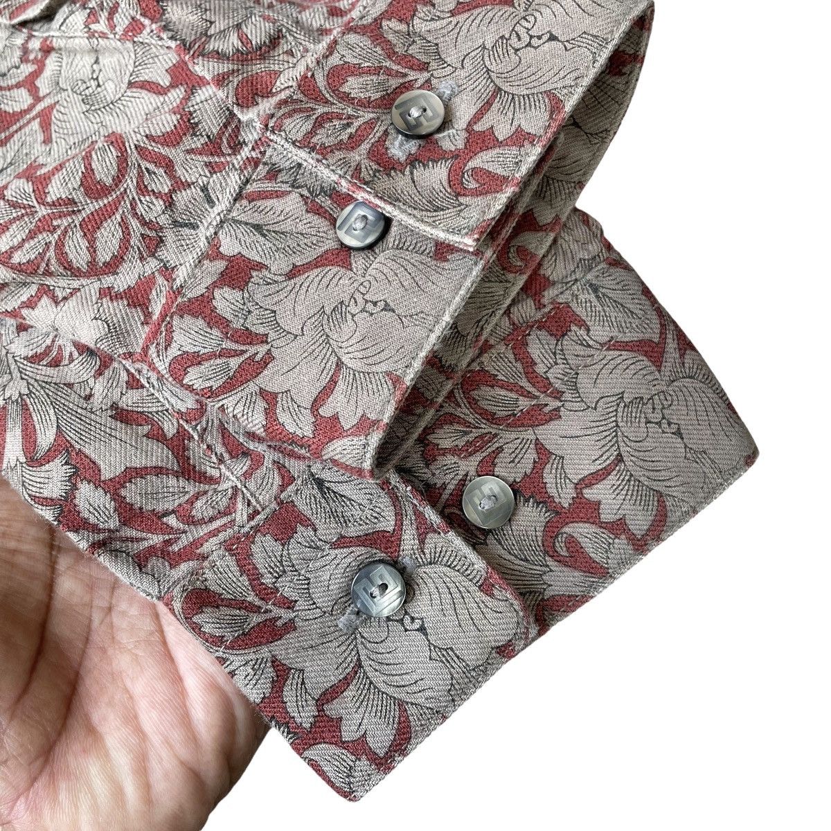 Pierre Balmain Pierre Balmain Paris Vintage Floral Designer Shirt Size US L / EU 52-54 / 3 - 7 Thumbnail