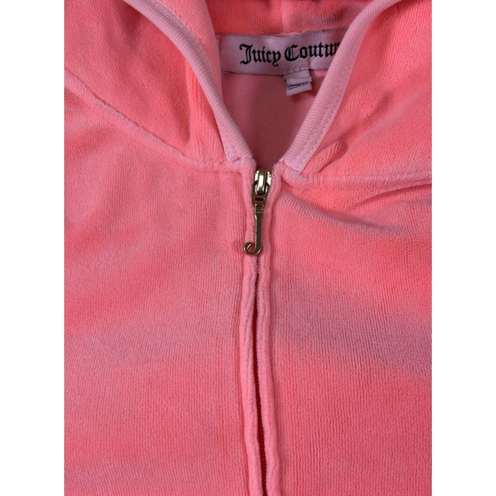 Juicy Couture VINTAGE Juicy Couture Tracksuit Jacket Velvet Velour Pink USA Made • Size XL Womens Velour Pink Tracksuit Jacket XXX Size XL / US 12-14 / IT 48-50 - 5 Thumbnail