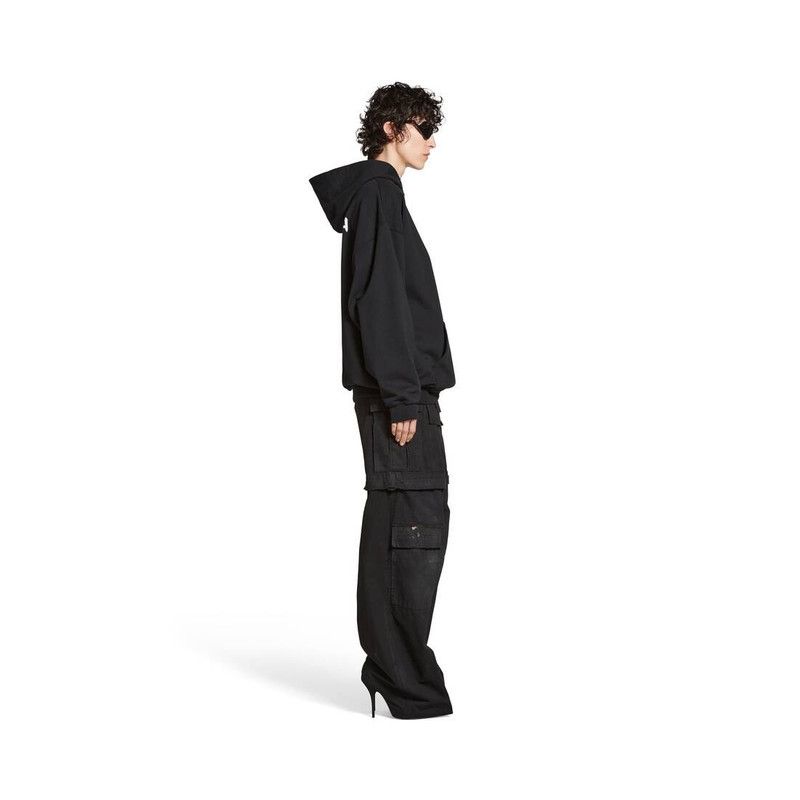 Balenciaga o1bcso1str0226 Hand Drawn Balenciaga Hoodie Medium Fit Black Size US XL / EU 56 / 4 - 3 Thumbnail