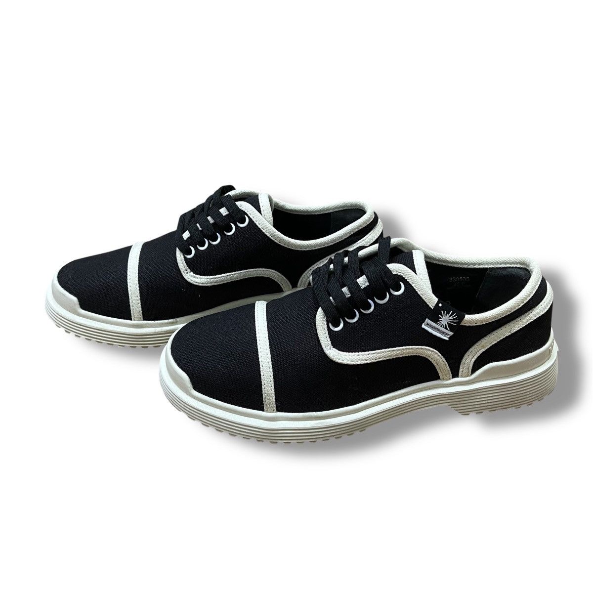 Maison MIHARA YASUHIRO Miharayasuhiro Black Blackey Canvas Sneakers Boots Size US 8 / IT 38 - 3 Thumbnail