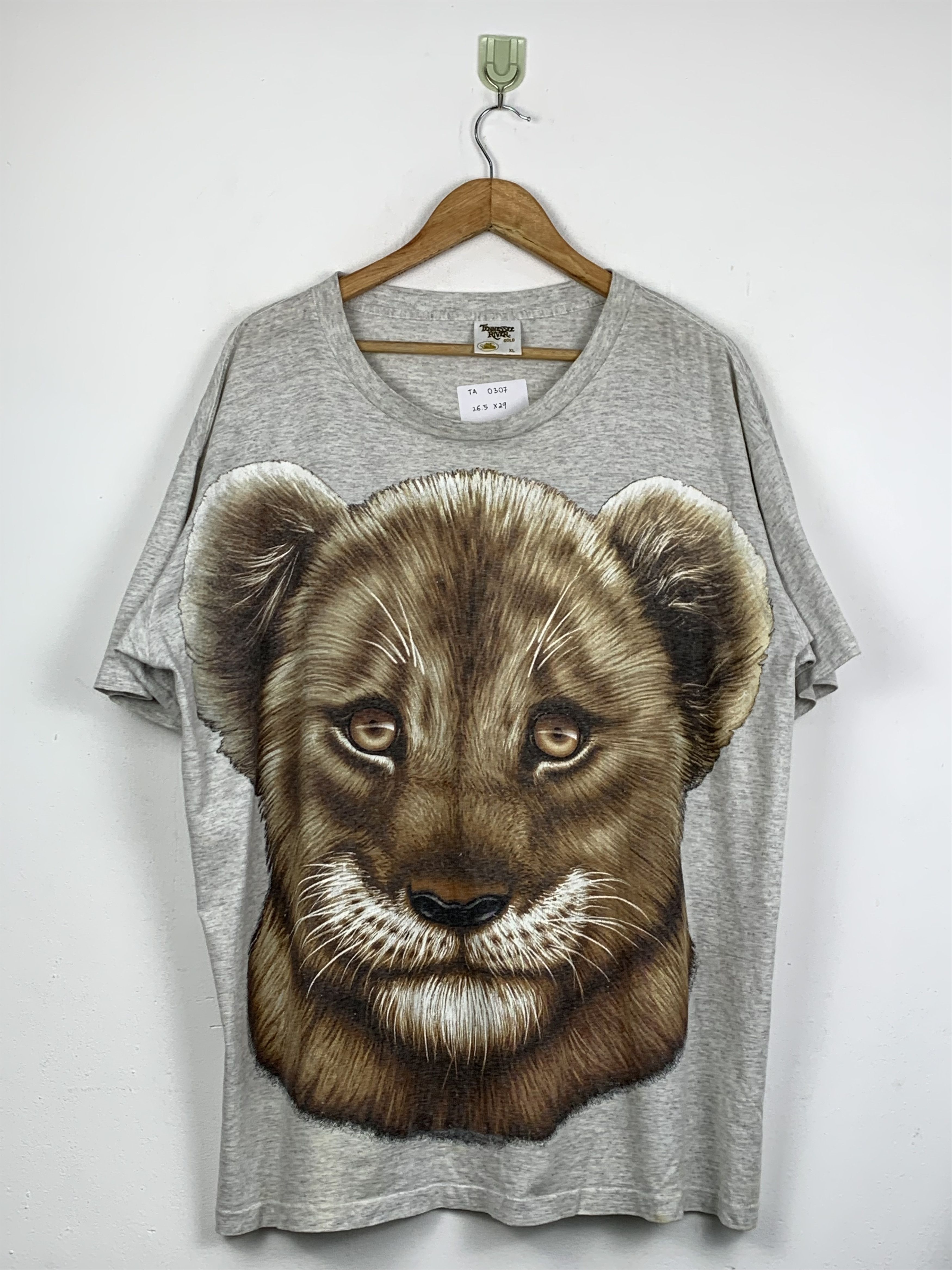 Habitat × Vintage Vintage 90s Lion Habitat T Shirt TA0307 Size US XL / EU 56 / 4 - 1 Thumbnail