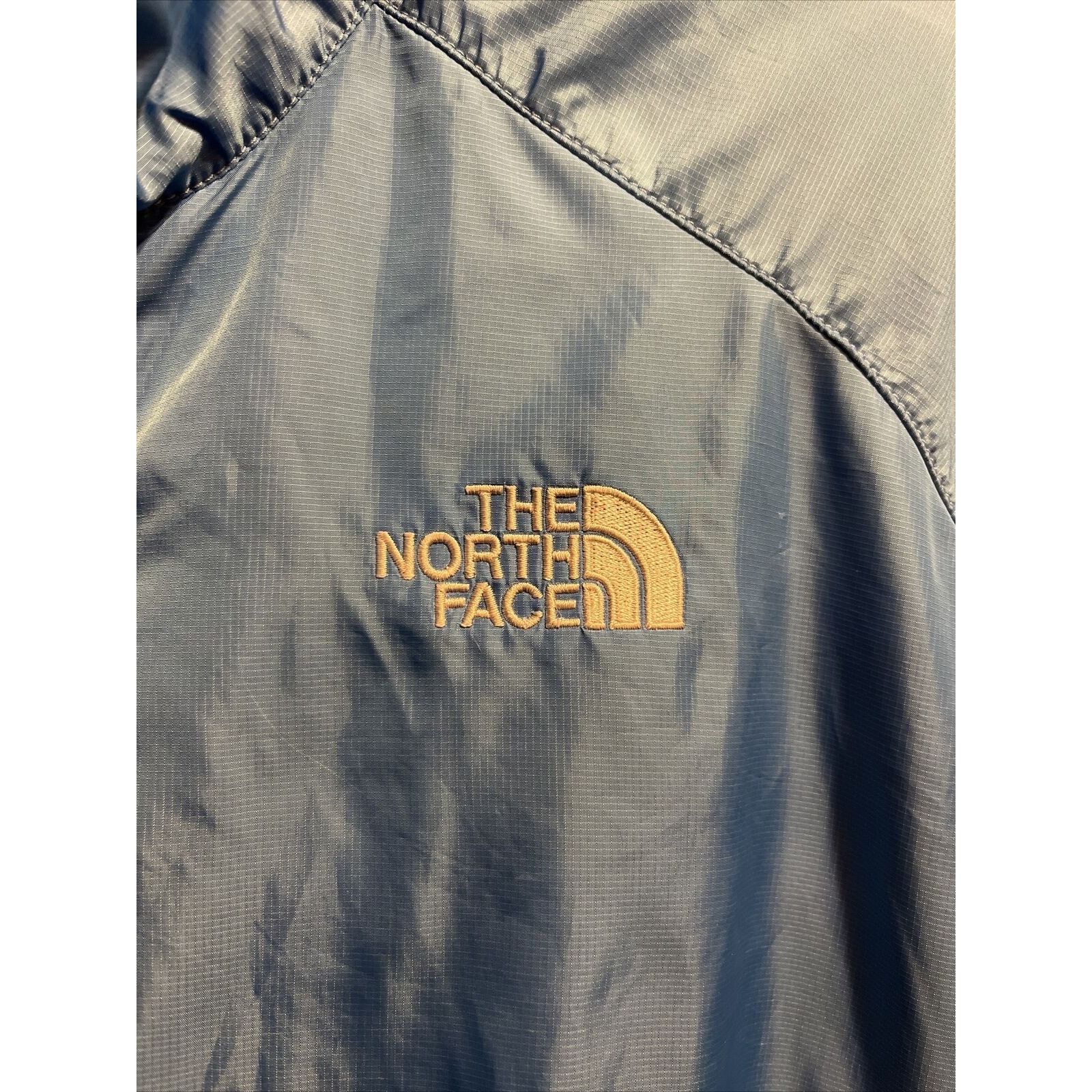 The North Face The North Face Women L Blue Zip Polyester Windbreaker Jacket Size L / US 10 / IT 46 - 4 Thumbnail
