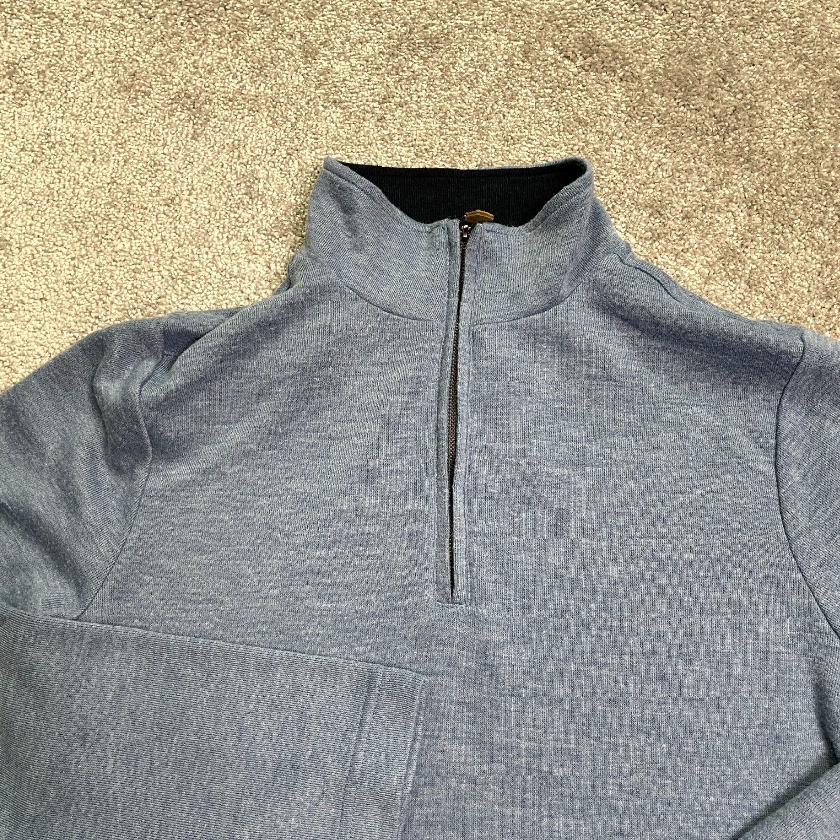 Banana Republic Banana Republic 1/4 Zip Sweatshirt Mens Medium Blue Mock Neck Casual Pullover Shirt Size US M / EU 48-50 / 2 - 3 Thumbnail