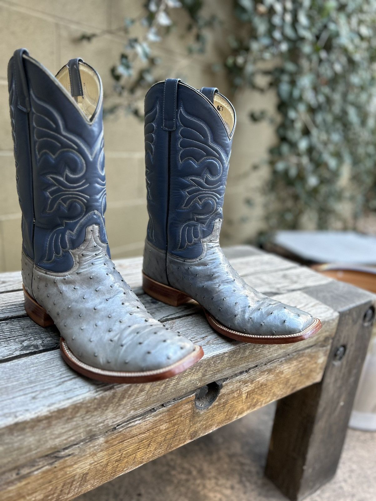 Other Custom Handmade Genuine Full Quill Ostrich Cowboy Boots 10D Size US 10 / EU 43 - 3 Thumbnail