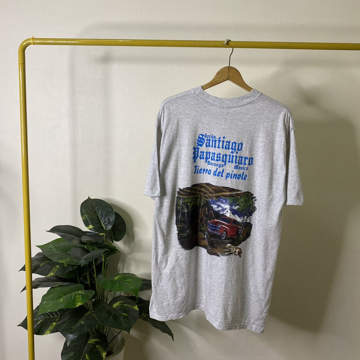 Vintage Vintage 1990s Santiago Papasquiaro Mexico City Tee Size US L / EU 52-54 / 3 - 1 Thumbnail
