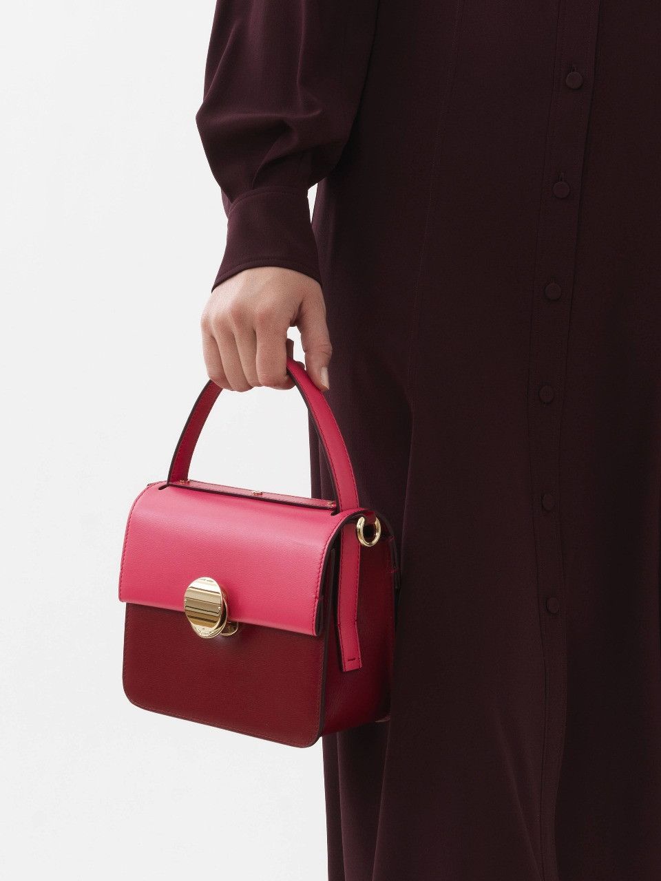Chloe o1loc1c1024 Penelope Small Top Handle Bag in Red Size ONE SIZE - 3 Thumbnail