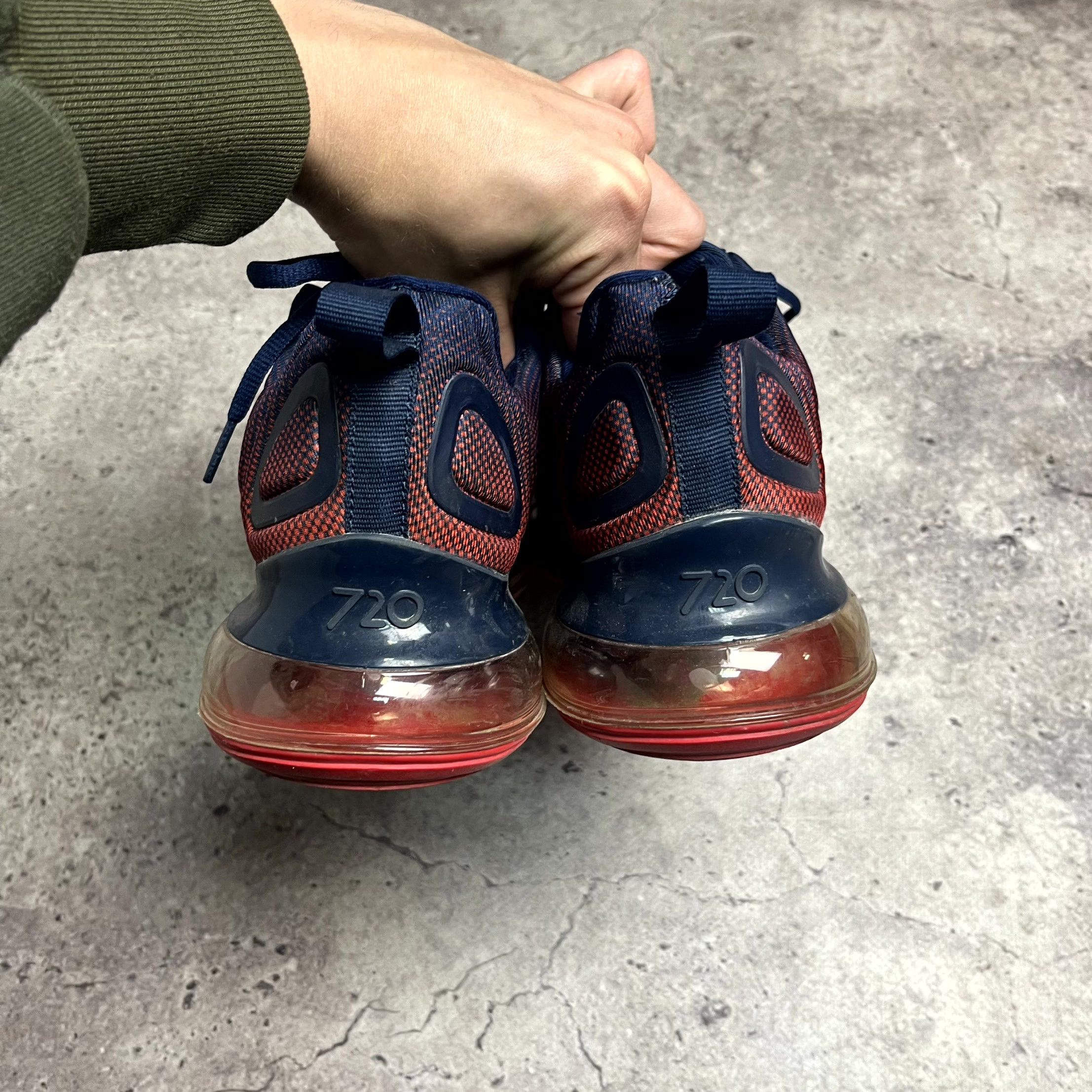 Nike Nike Air Max 720 Navy Red Air Sneakers US8 EU 41 (26cm) Size US 8 / EU 41 - 4 Thumbnail