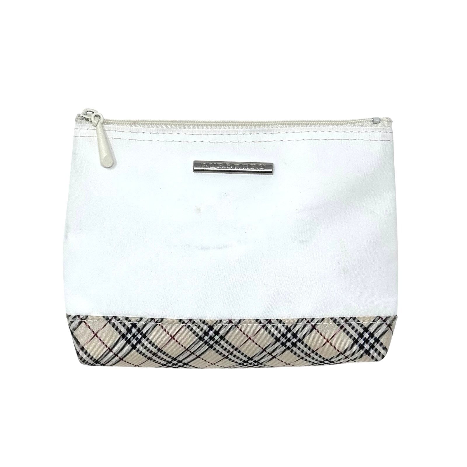 Burberry Burberry White Zipper Pouch Size ONE SIZE - 1 Thumbnail