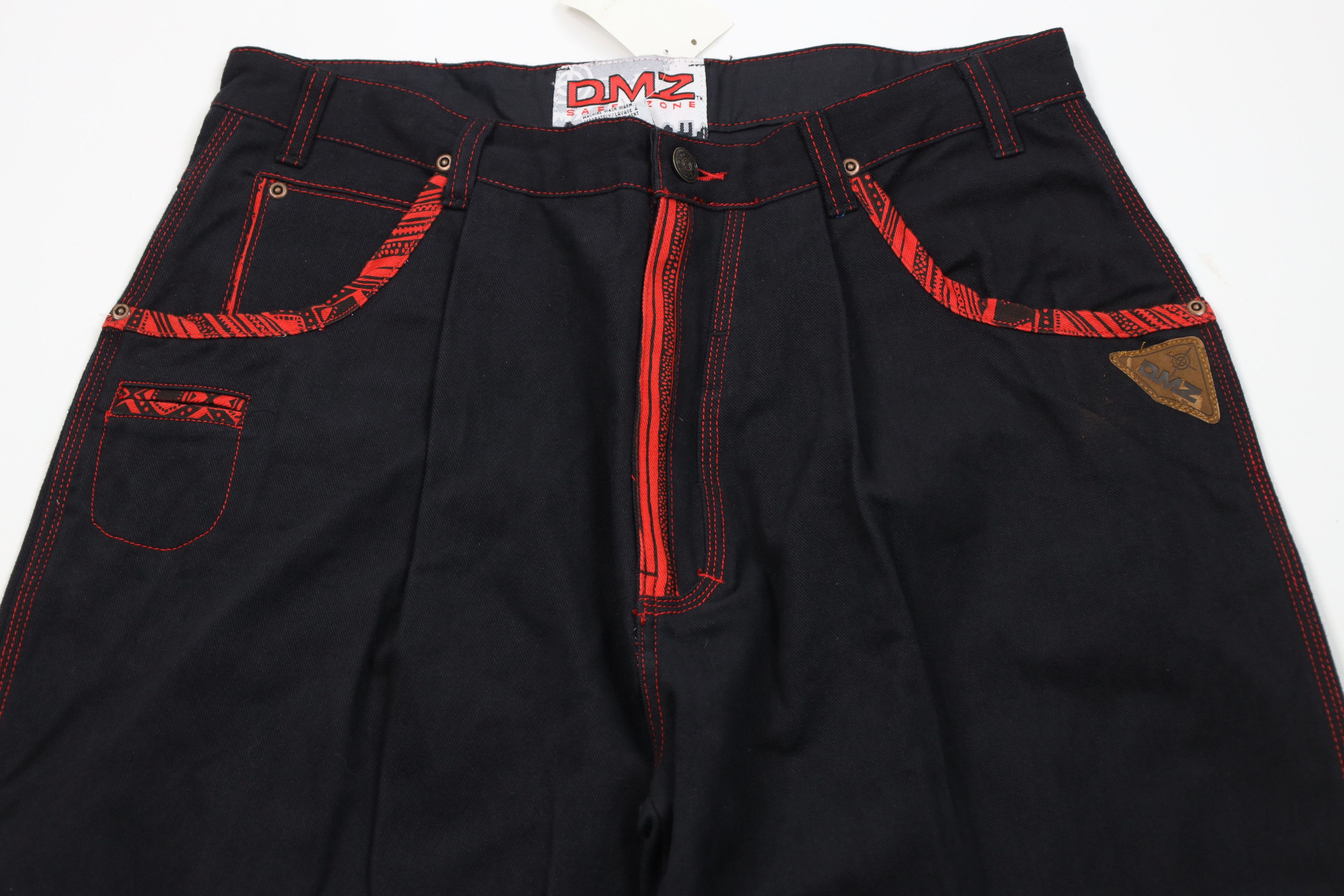 Vintage Deadstock Vintage 90s Streetwear Skateboard Jeans Black Size US 36 / EU 52 - 2 Thumbnail