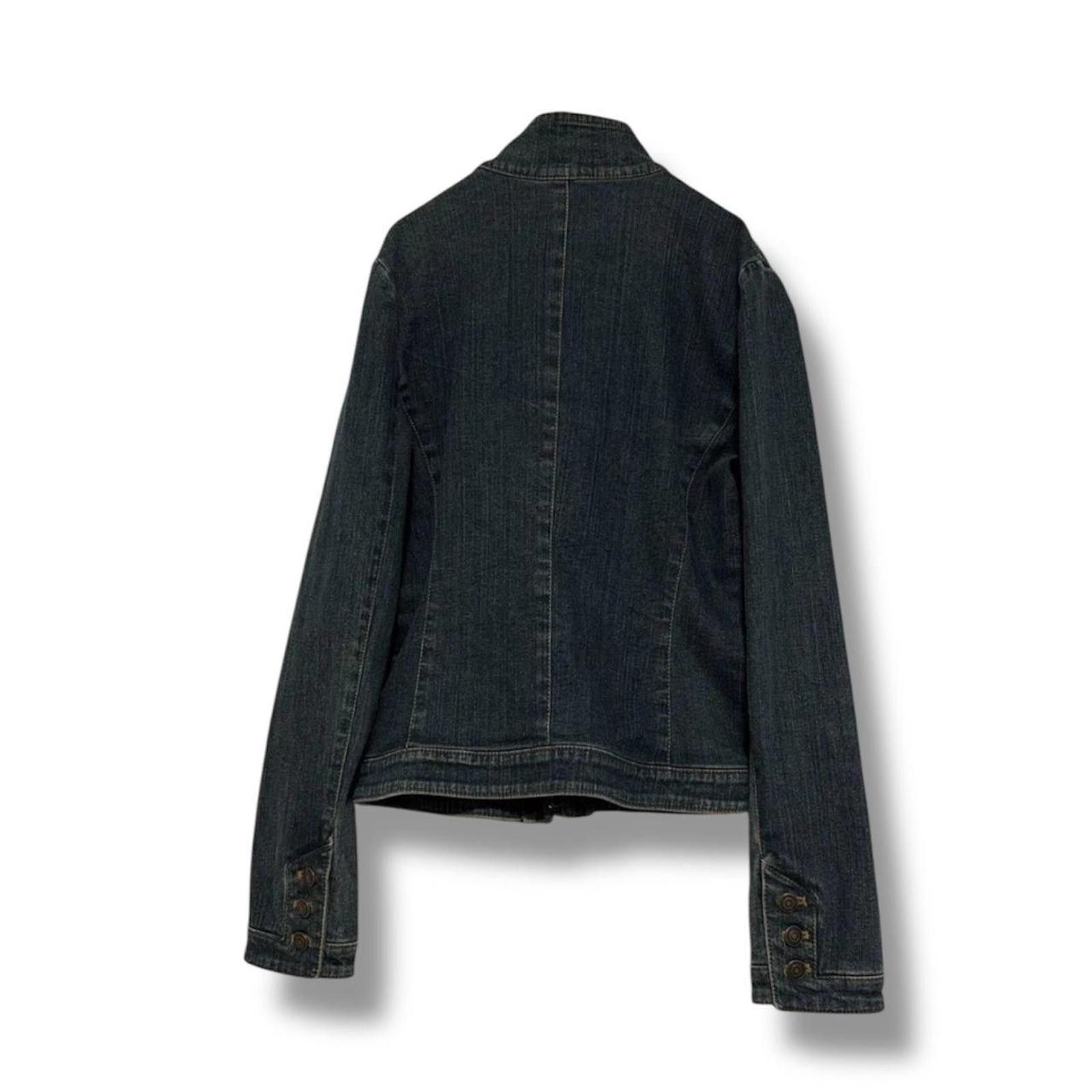 Other Biker style stand collar slim fit denim jacket Size XS / US 0-2 / IT 36-38 - 3 Thumbnail