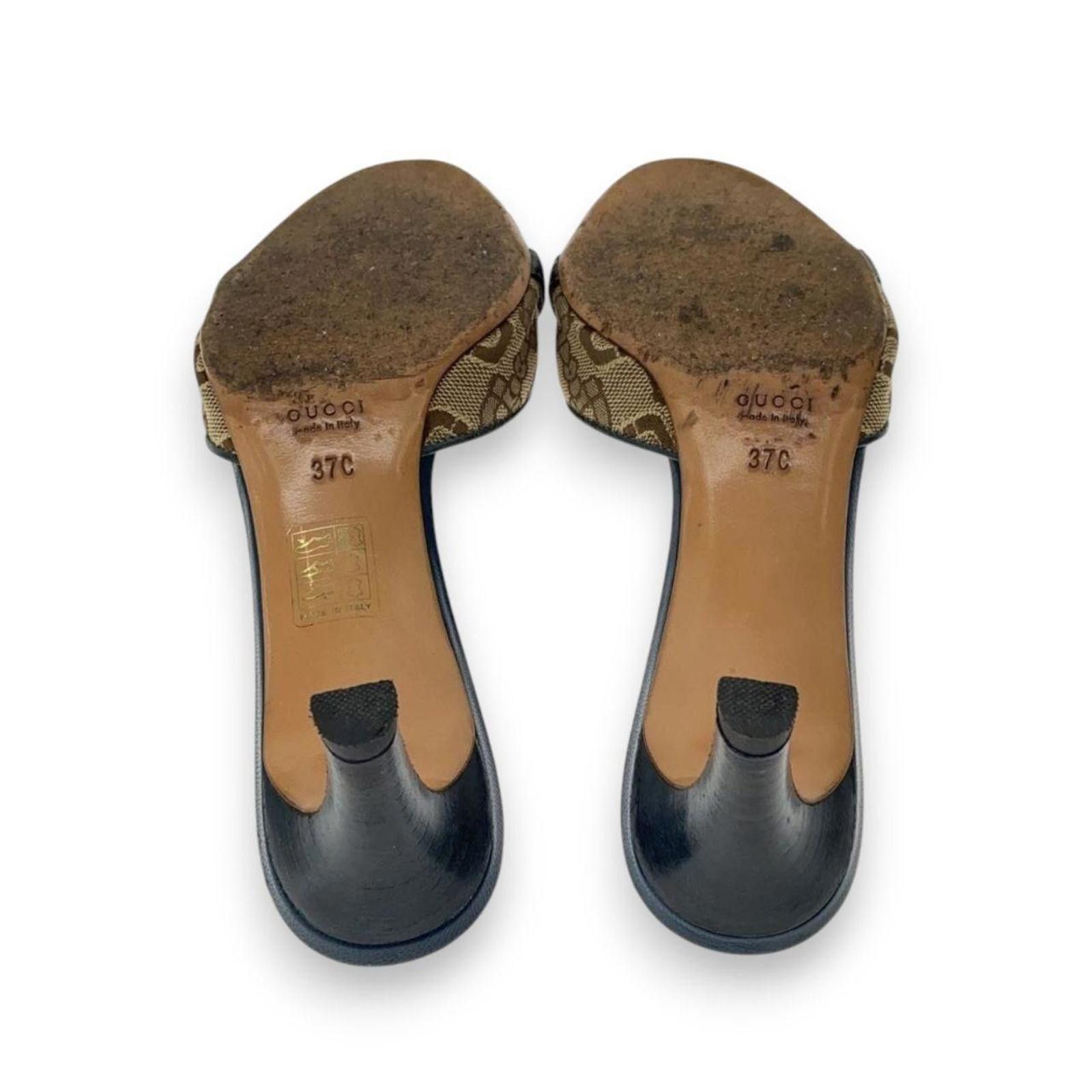Gucci Gucci authentic vintage preppy old money heels / sandals Size US 7 / IT 37 - 4 Thumbnail