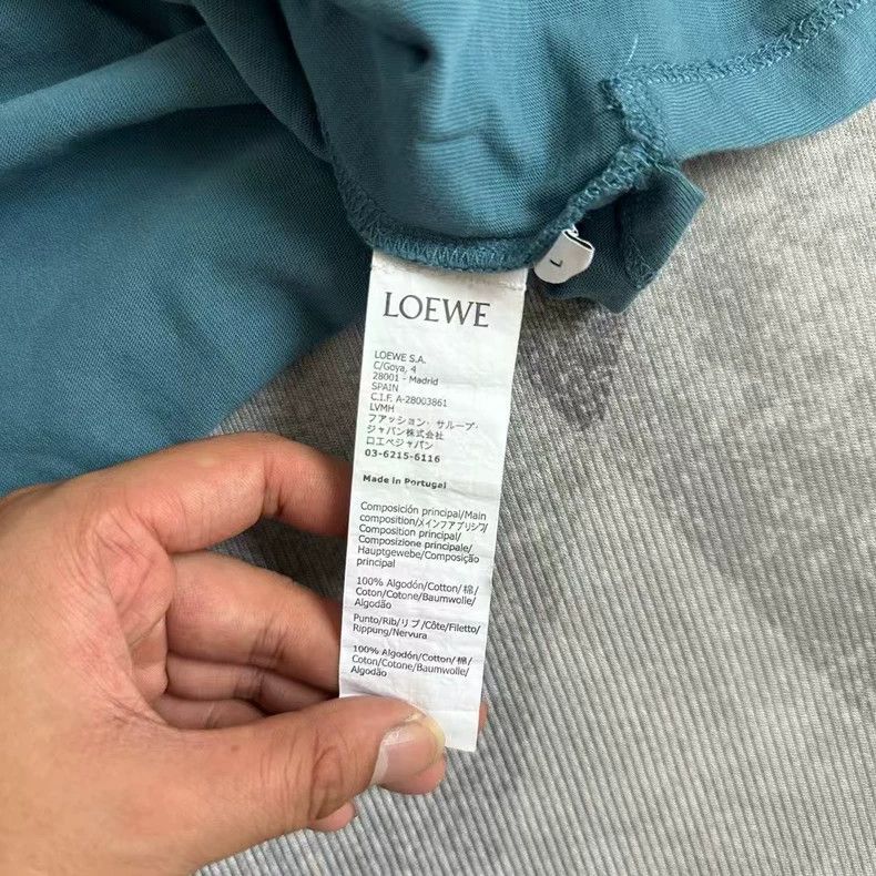 Loewe LOEWE Embroidered logo short sleeves Size L / US 10 / IT 46 - 3 Thumbnail