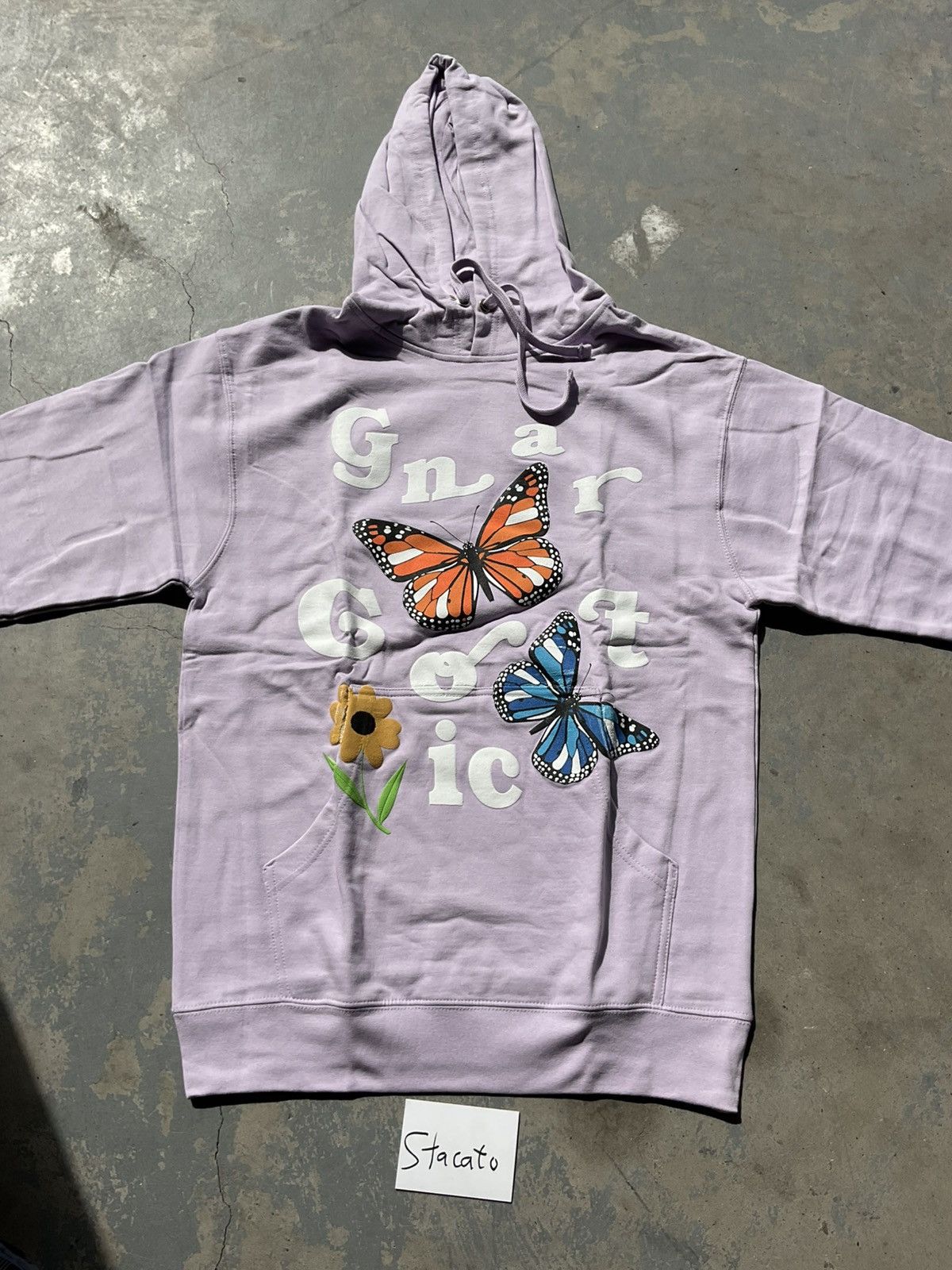Gnarcotic Gnarcotic Lil Gnar Butterfly Flower Hoodie Light Purple Size US M / EU 48-50 / 2 - 1 Thumbnail