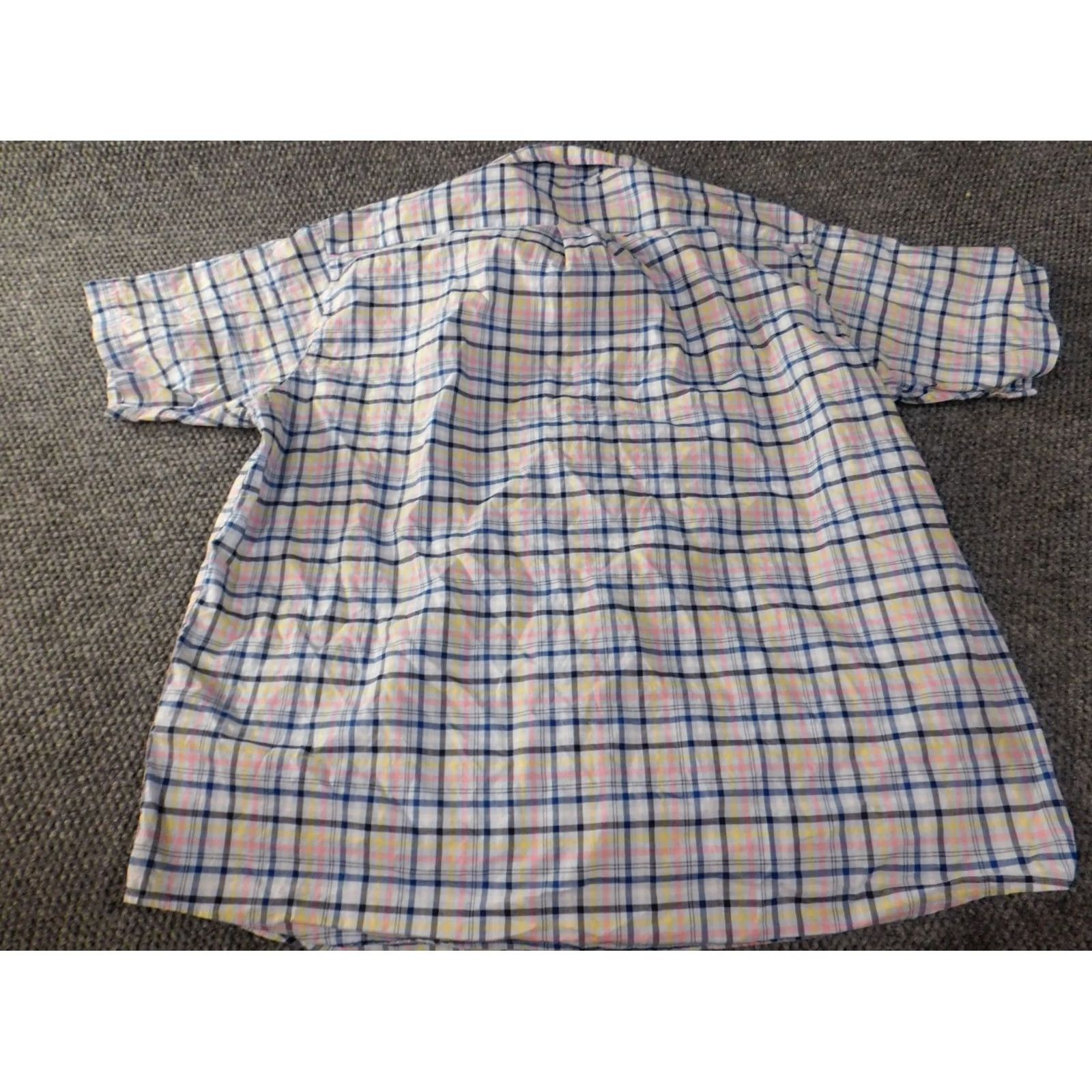 Roundtree & Yorke Roundtree & Yorke Mens Shirt XL Blue Plaid Button-Down Casual Shirt Size US XL / EU 56 / 4 - 6 Thumbnail