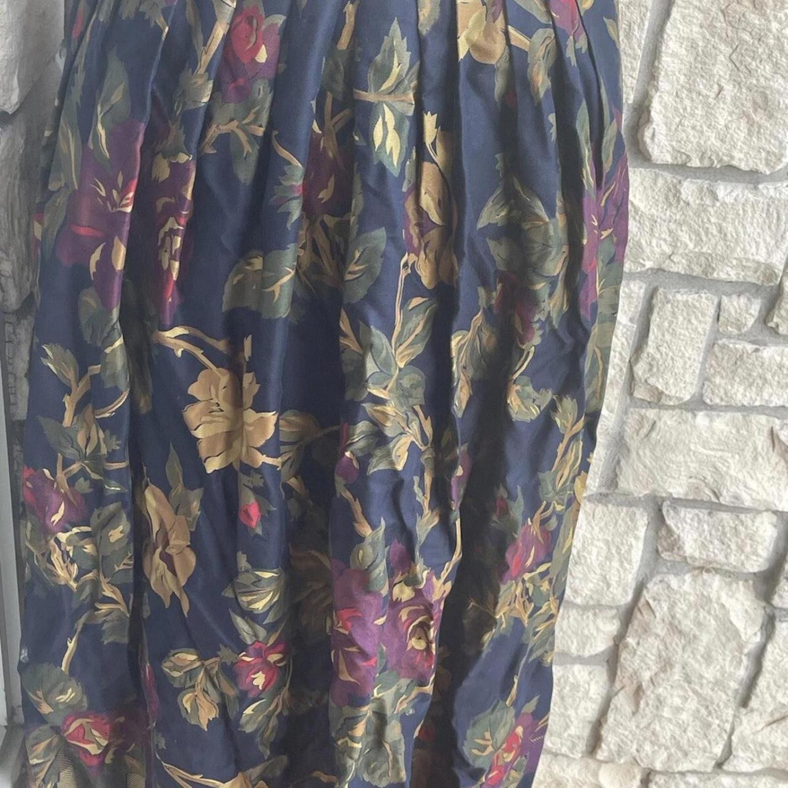 Other J.G. Hook Vintage Yellow Floral Skirt 6 Size 28" / US 6 / IT 42 - 1 Thumbnail