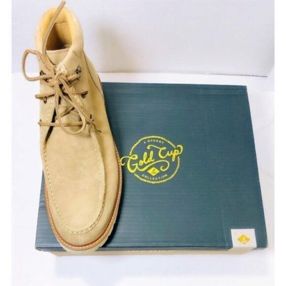 Sperry Sperry Mens Tan Suede Windsor Rawhide Lug Chukka Lace Up Boo Size US 11.5 / EU 44-45 - 4 Thumbnail