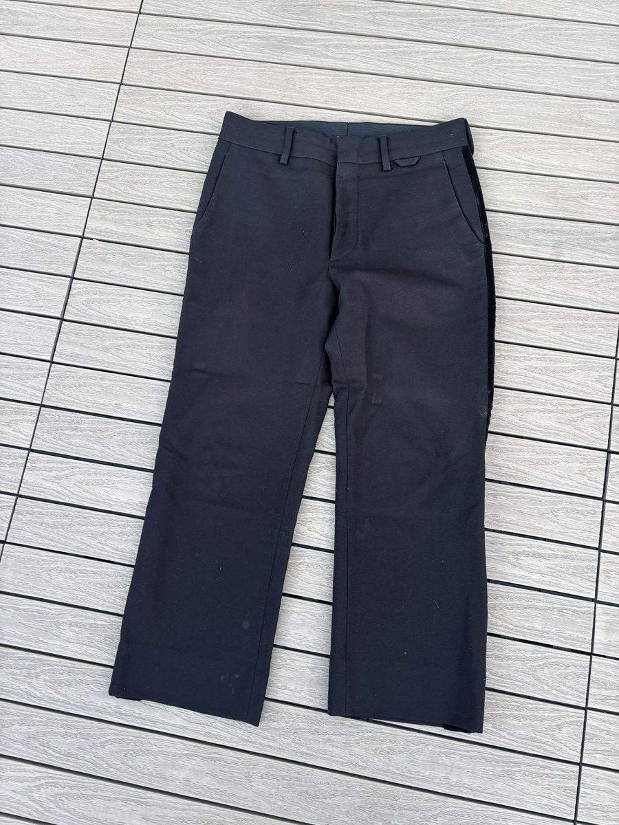 Prada Prada Velvet Stripe Trousers – Size 48 Size 48R - 2 Thumbnail