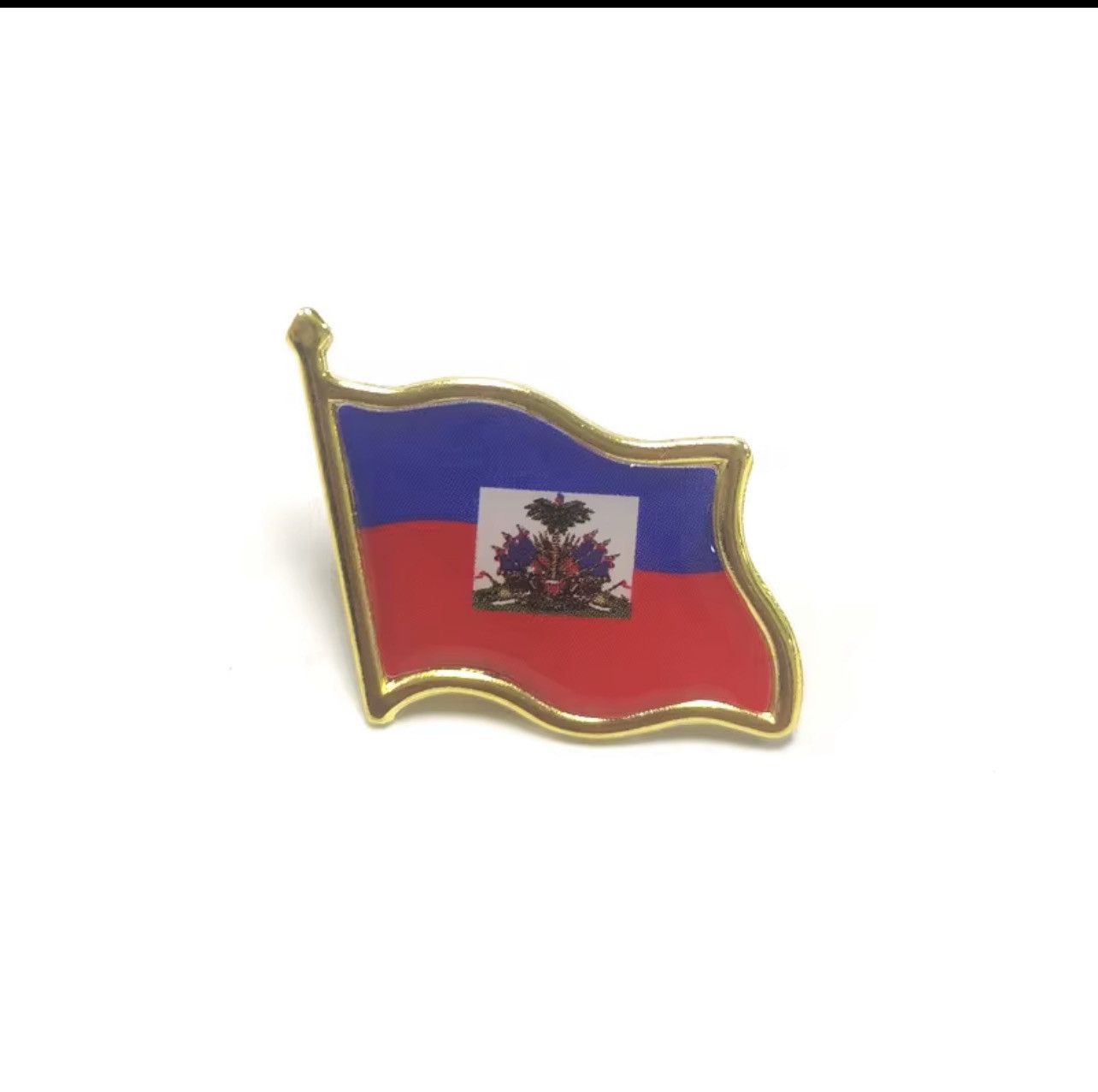 The Unbranded Brand Haitian Flag Lapel Pin – Gold Tone Enamel Haiti Flag Size ONE SIZE - 2 Thumbnail