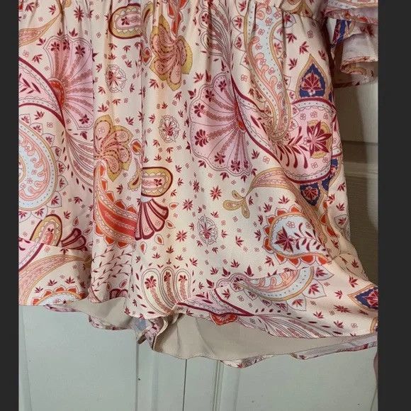 Lovers and Friends Lovers + Friends Epiphany Paisley Romper L NWT Size L / US 10 / IT 46 - 4 Thumbnail