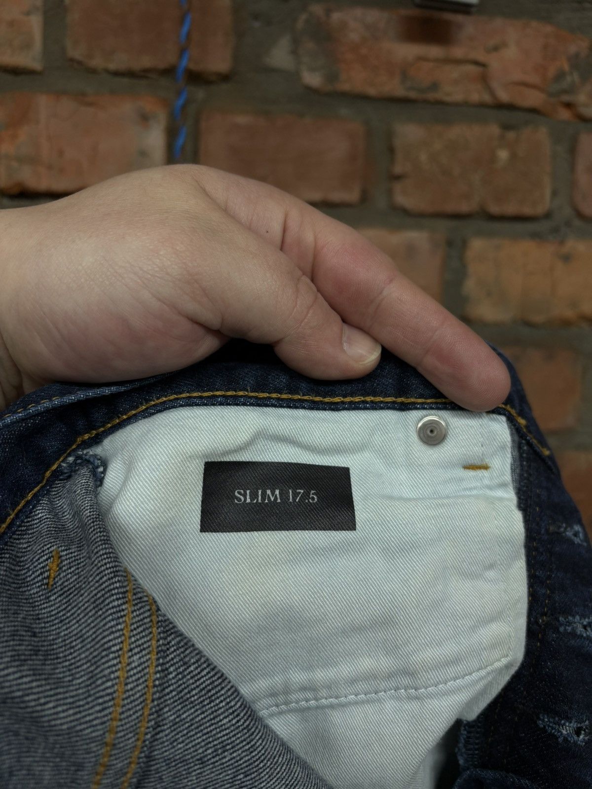 Dior Dior Homme Selvedge Blue Denim Slim Pants Made in Japan sz30 Size US 30 / EU 46 - 15 Thumbnail