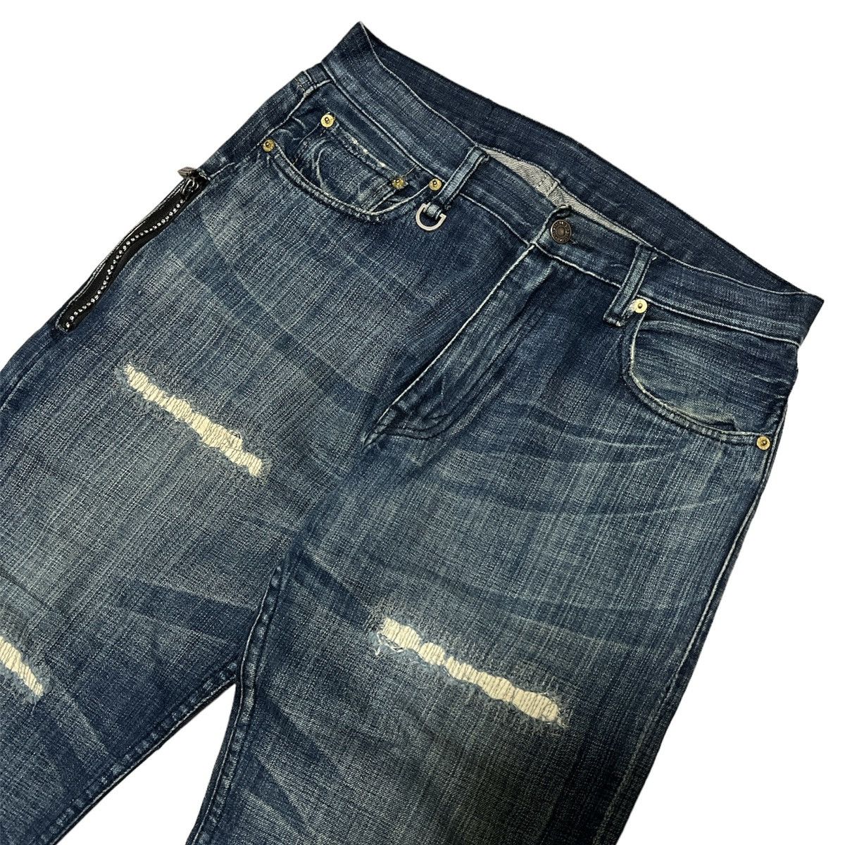 Levi's Levis fenom x Mastermind Japan distressed studded denim 