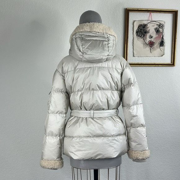 Bogner Bogner Terry Puffer Coat Fur HoodedQuilted Belted Jacket in Size M / US 6-8 / IT 42-44 - 5 Thumbnail