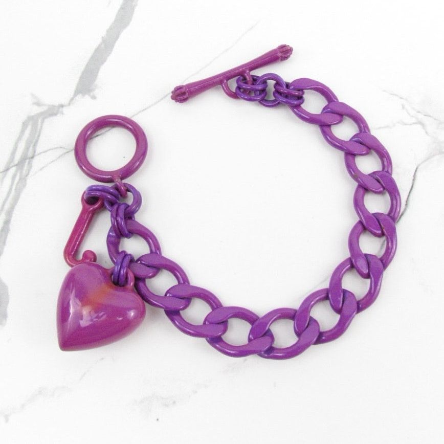 Juicy Couture Rare Juicy Couture Purple Heart Bracelet Size ONE SIZE - 3 Thumbnail