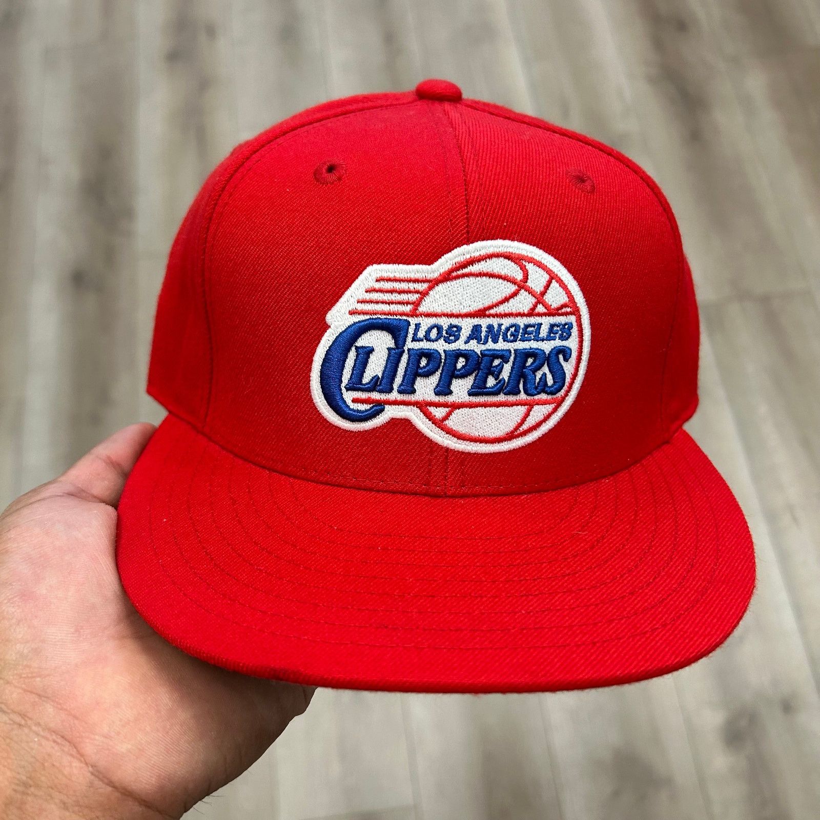 Mitchell & Ness Mitchell & Ness red NBA Los Angeles Clippers Hat Cap 7 5/8 Size ONE SIZE - 2 Thumbnail