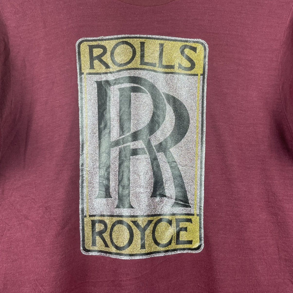 Vintage Vintage 80s Rolls Royce T-Shirt Glitter iron-on Size US M / EU 48-50 / 2 - 5 Thumbnail