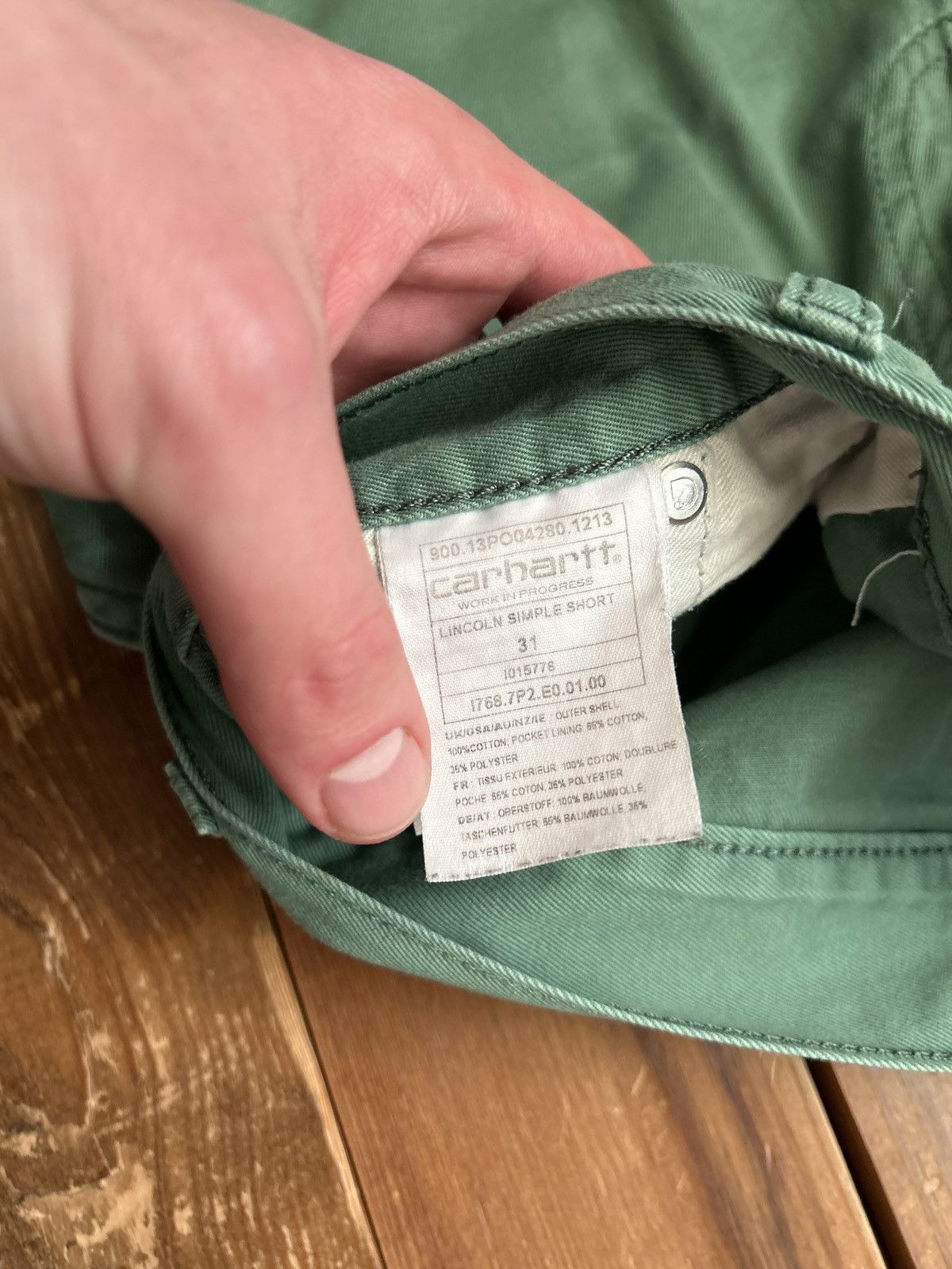 Carhartt Carhartt WIP Lincoln Simple Green Shorts Size US 32 / EU 48 - 3 Thumbnail