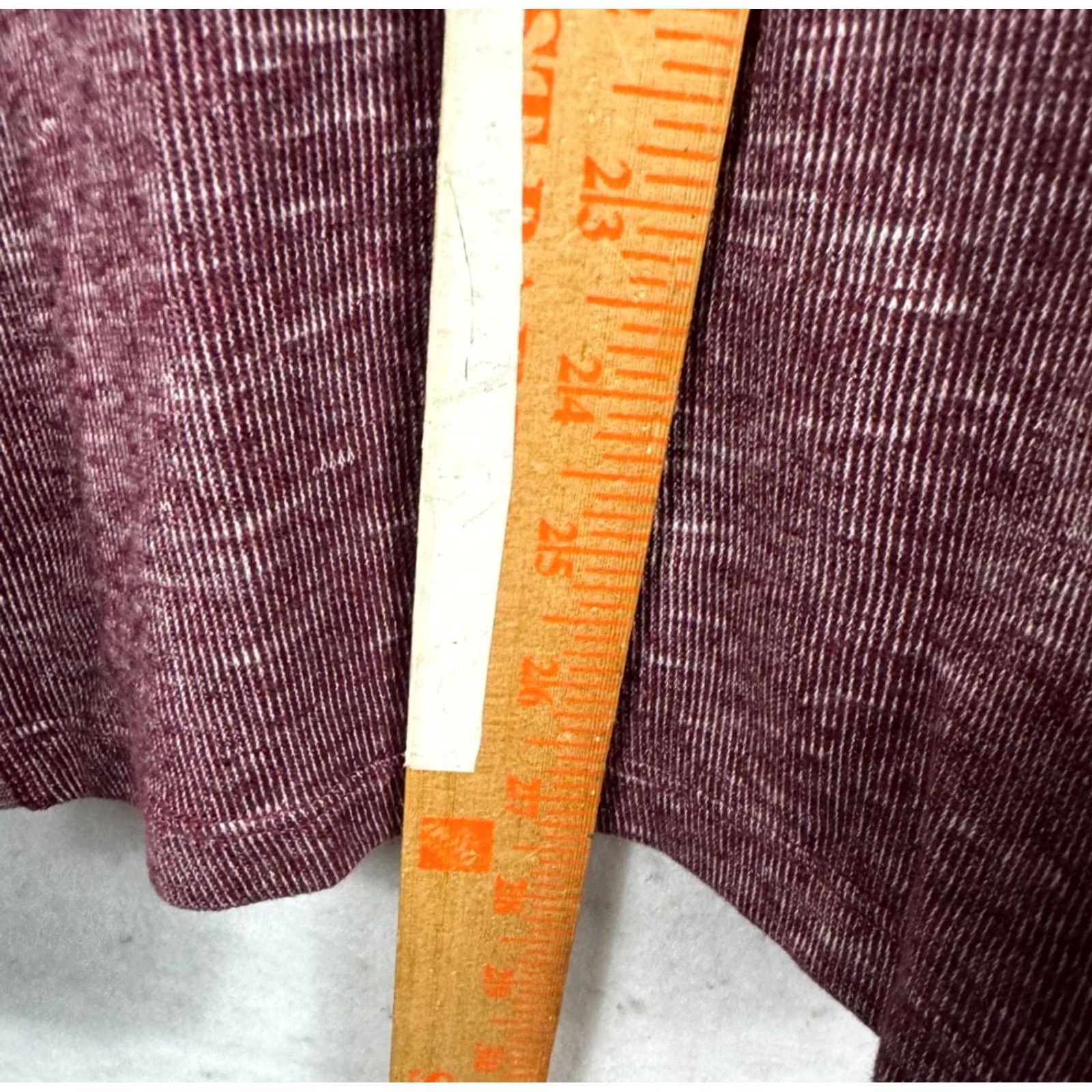 Buffalo David Bitton Buffalo David Bitton Mens M Henley Shirt Heathered Purple Plum Cotton Long Sleeve Pullover Logo Coin tag front Size US M / EU 48-50 / 2 - 7 Thumbnail