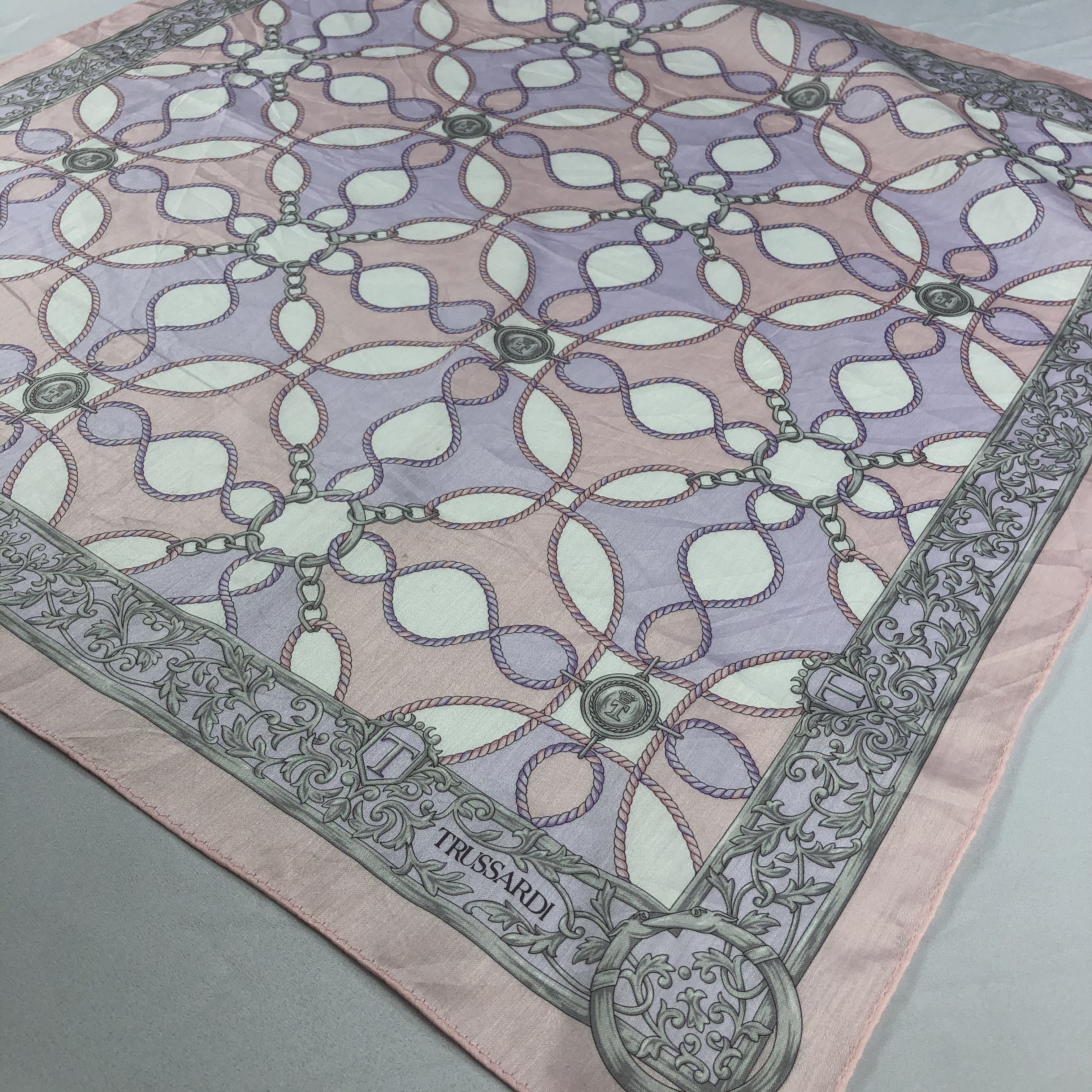 Trussardi Vintage Trussardi Silk Scarf Size ONE SIZE - 3 Thumbnail