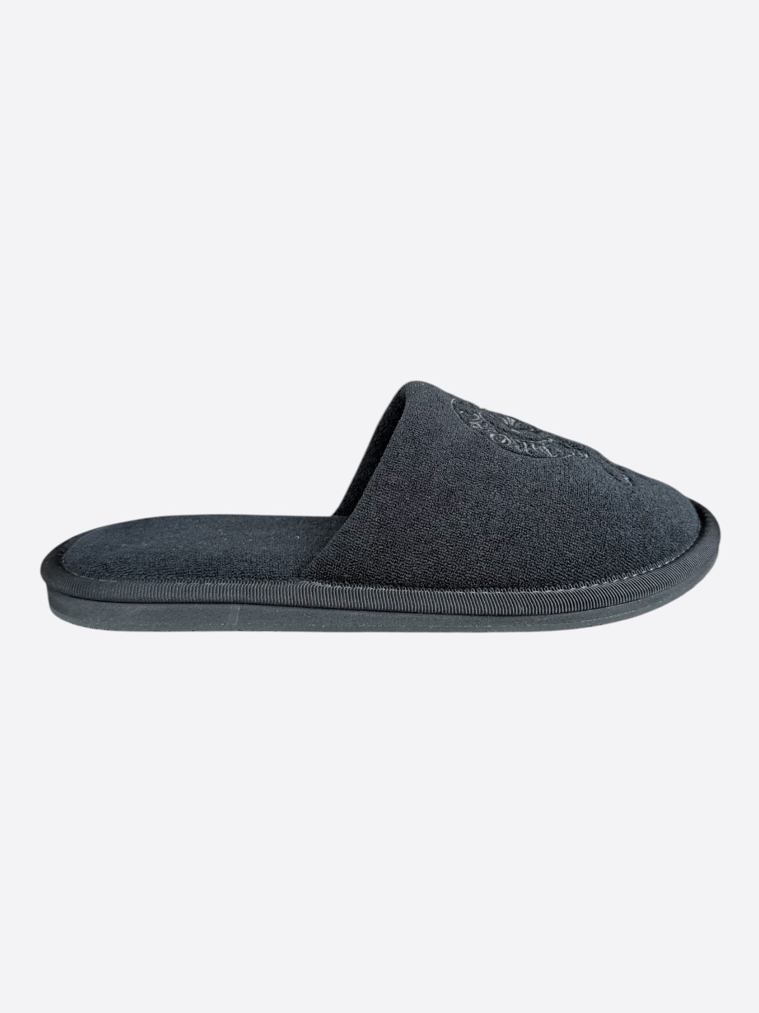 Chrome Hearts New York Exclusive Black Horseshoe Logo Slippers Size US 5 / EU 37 - 2 Thumbnail