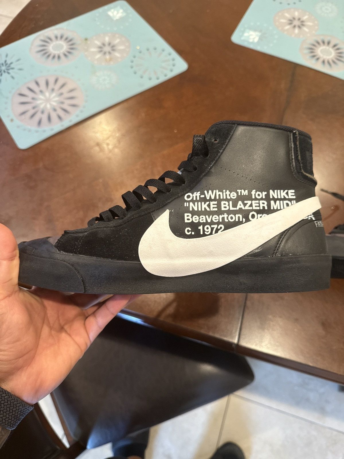 Nike × Off-White Off White x Nike Blazer High Size US 10.5 / EU 43-44 - 4 Thumbnail