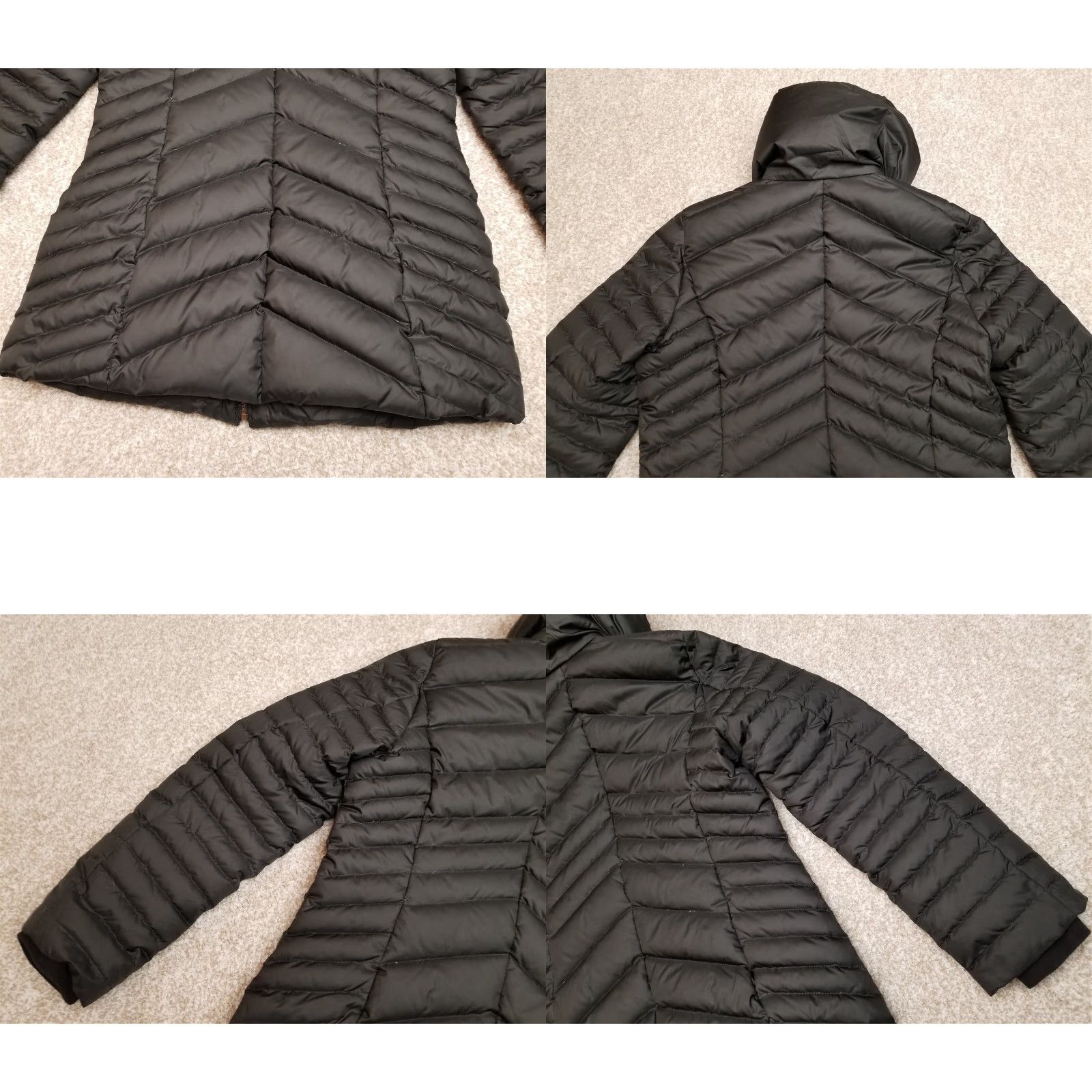 Vintage Sienastudio Puffer Jacket Womens Small Black Down Quilted Insulated Parka Size S / US 4 / IT 40 - 9 Thumbnail