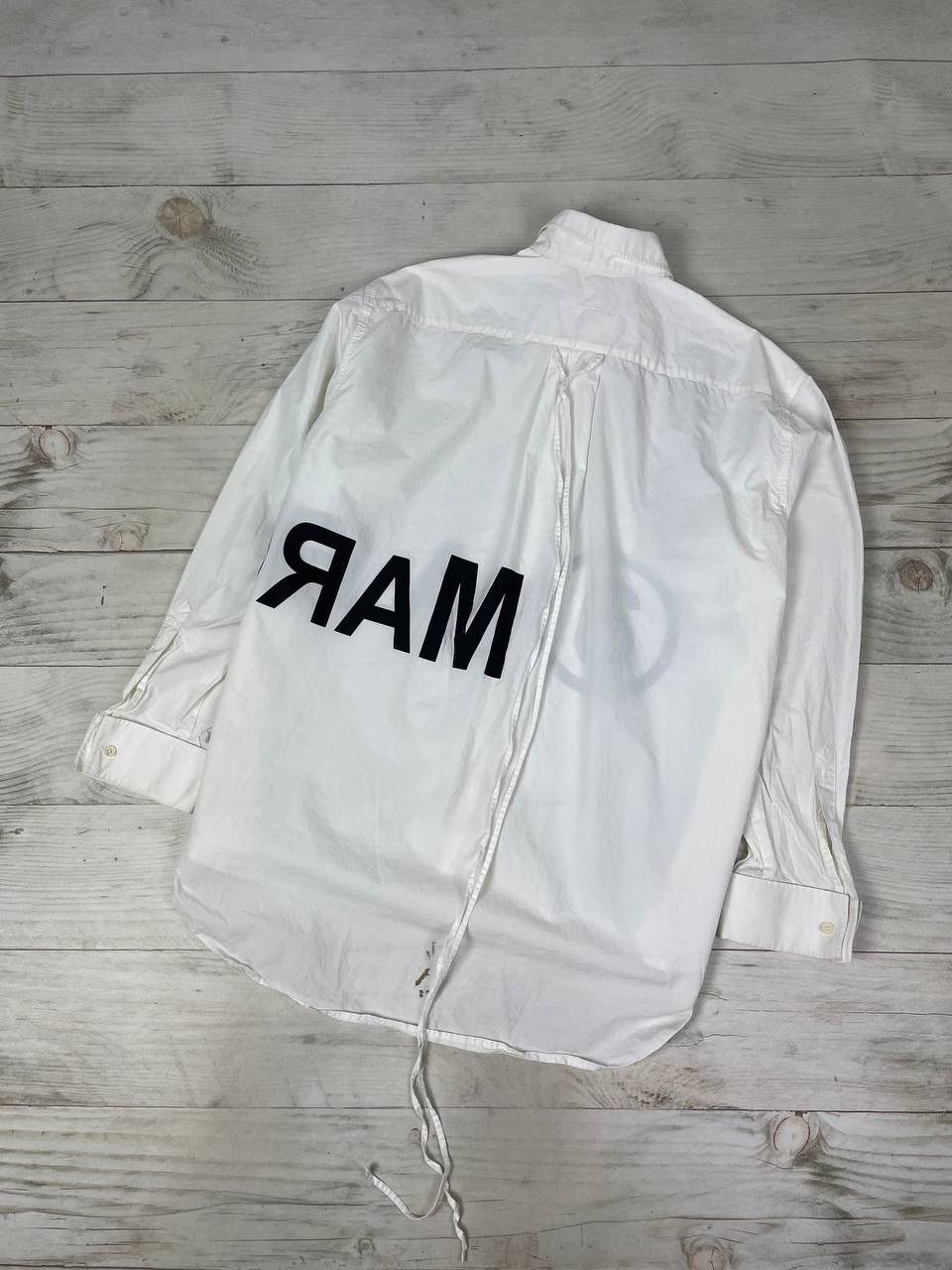 Maison Margiela Maison Margiela Big Logo Women’s Shirt Buttons Long Sleeve Size M / US 6-8 / IT 42-44 - 8 Thumbnail