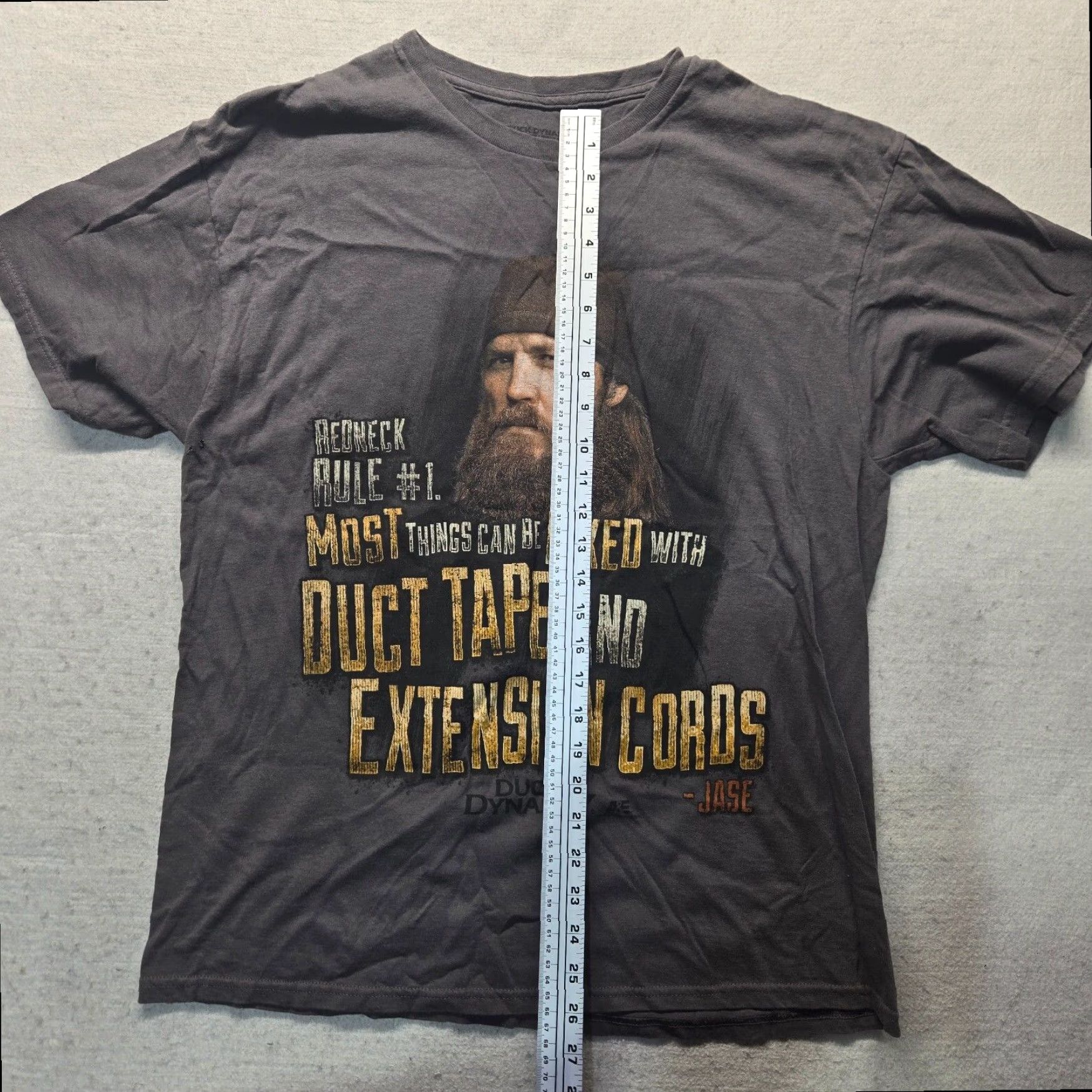 Vintage Duck Dynasty Redneck Duct Tape Jase Robertson Adult Mens XL Gray T-Shirt Size US XL / EU 56 / 4 - 6 Thumbnail