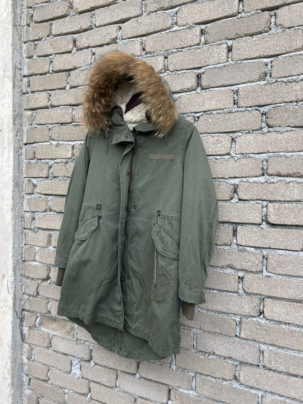 Japanese Brand M65 Fishtail Parkas With Fur Hoodie For Women Size M / US 6-8 / IT 42-44 - 4 Thumbnail