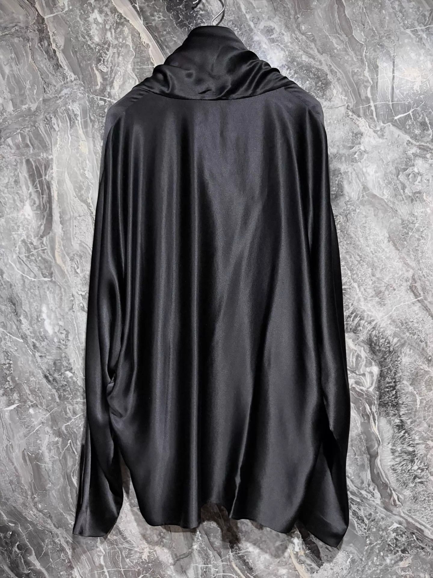 Saint Laurent Paris Saint Laurent 23FW Draped Satin Shirt XXL new Size US XXL / EU 58 / 5 - 4 Thumbnail