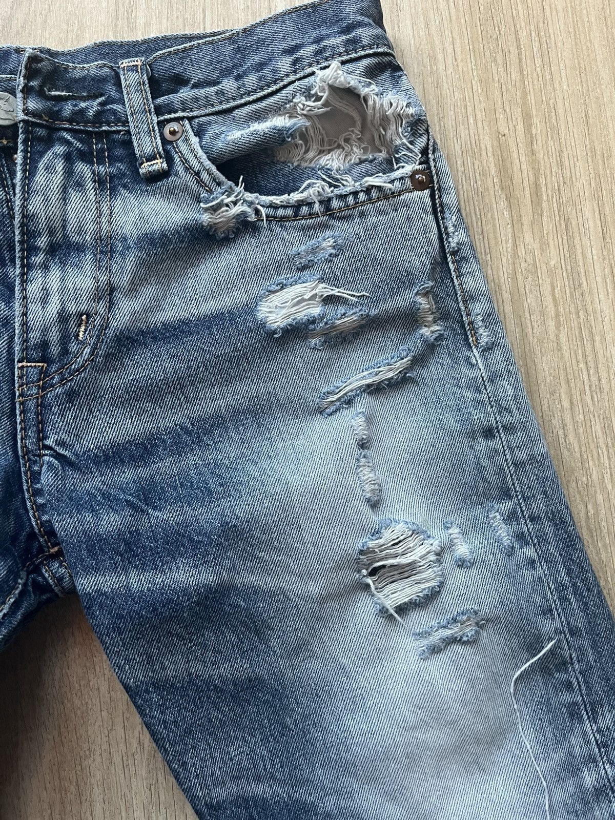 Japanese Brand Denim shorts Size US 27 - 3 Thumbnail