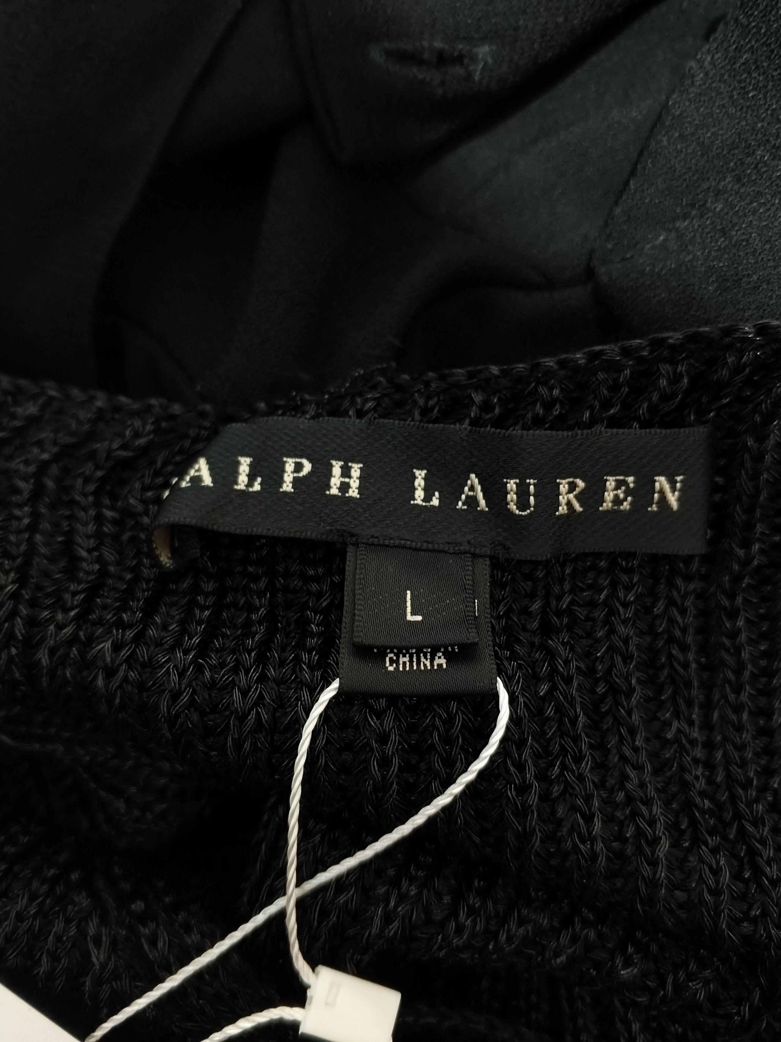 Ralph Lauren Ralph Lauren Black Metallic Rib Knit Tank Top Size L / US 10 / IT 46 - 5 Thumbnail