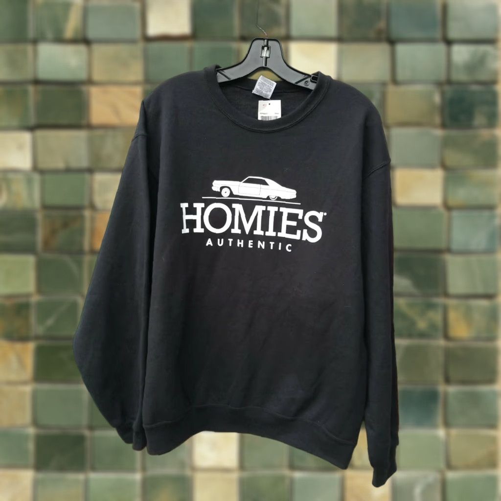 Vintage VTG Lowrider Homies Authentic Black Pullover Sweater Size L Mens Size US L / EU 52-54 / 3 - 1 Thumbnail