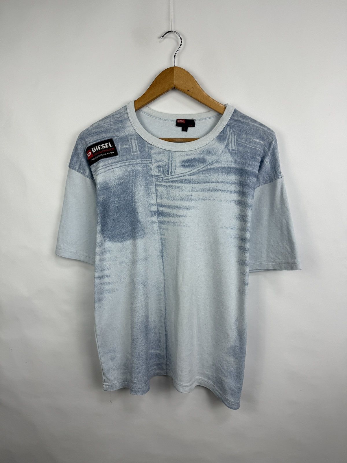 Diesel 🇺🇸 Vintage 90s Diesel Denim Division T-Shirt Retro Rare Hype Size US L / EU 52-54 / 3 - 2 Thumbnail